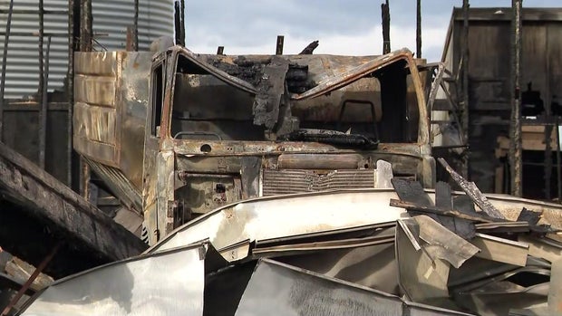 Barn destroyed by fire 