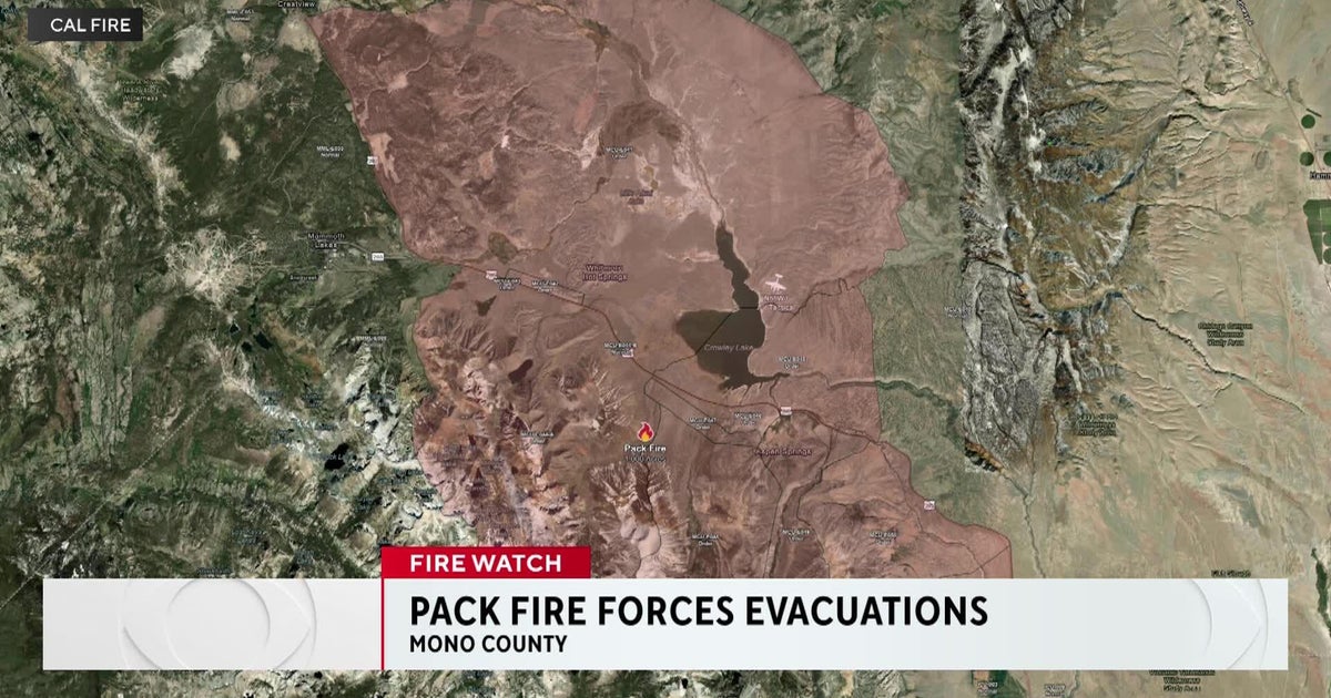 Pack Fire in Mono County forces evacuations