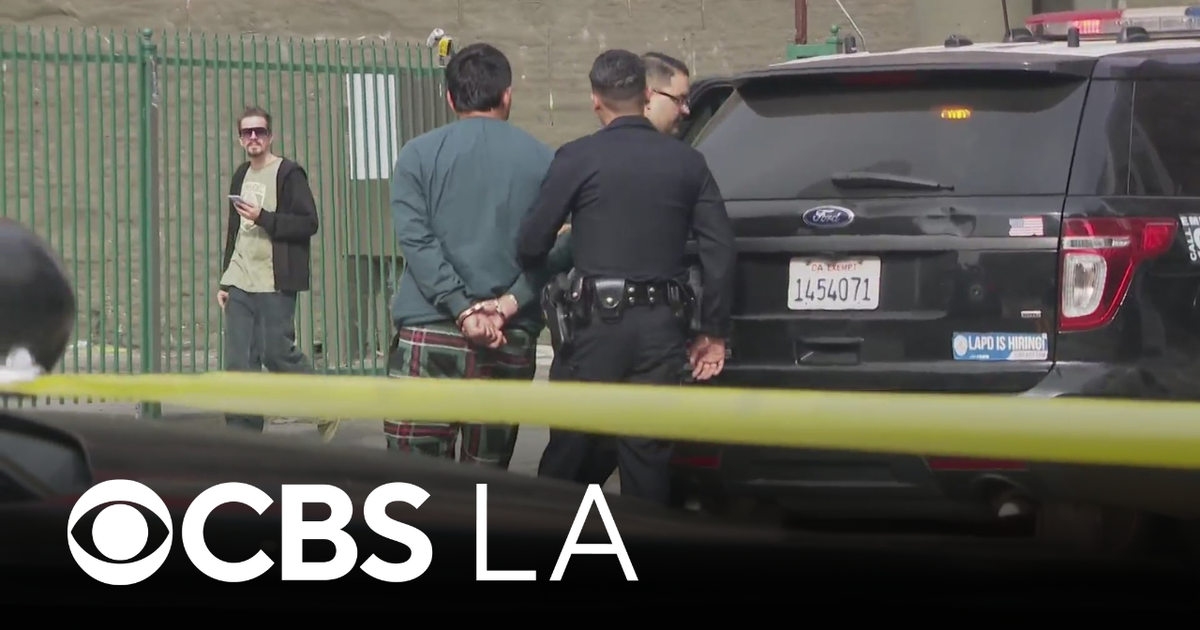 2 detained after apparent gunfire in DTLA apartment building - CBS Los ...