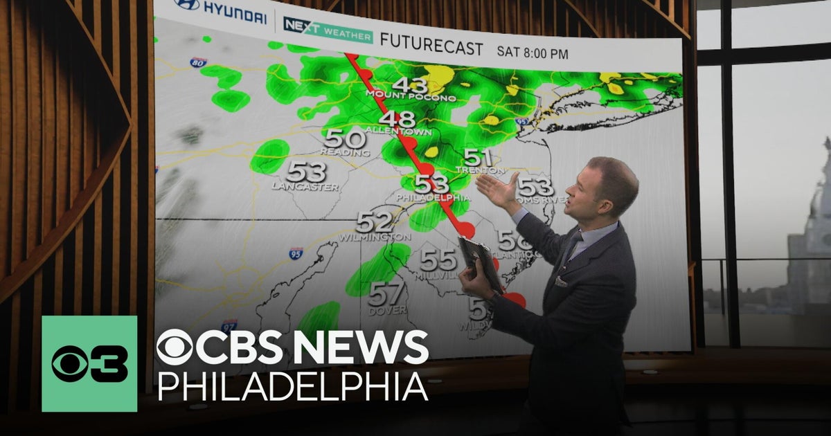 Tracking rain arriving in Philadelphia region Saturday night | NEXT Weather