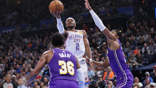 Lakers Thunder Basketball 