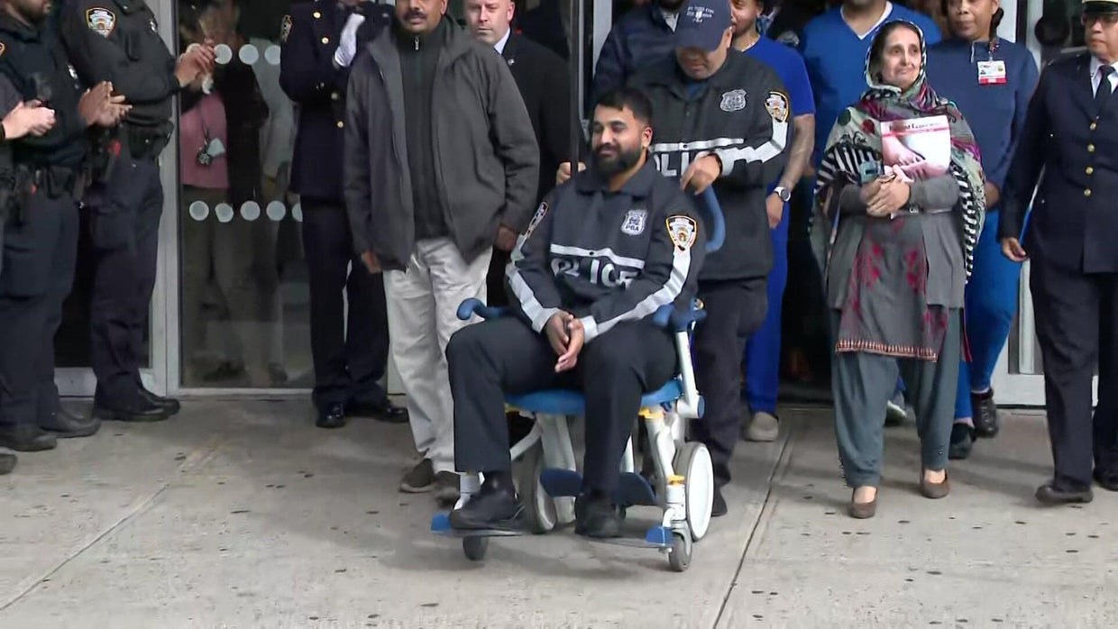 NYPD officer struck in the face when man with shotgun opens fire in ...