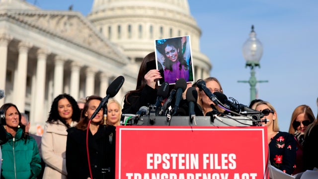 Epstein abuse survivor Haley Robson holds up a photo of her younger self during a news conference on the Epstein Files Transparency Act outside the U.S. Capitol on Nov. 18, 2025 in Washington, DC. Epstein abuse survivor Haley Robson holds up a photo of her younger self during a news conference on the Epstein Files Transparency Act outside the U.S. Capitol on Nov. 18, 2025 in Washington, DC. 