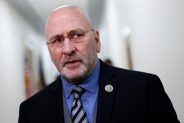Rep. Clay Higgins of Louisiana speaks to reporters after calling a recess during a House Oversight Subcommittee hearing on federal law enforcement at the Rayburn House Office Building in Washington, D.C., on July 23, 2025. 
