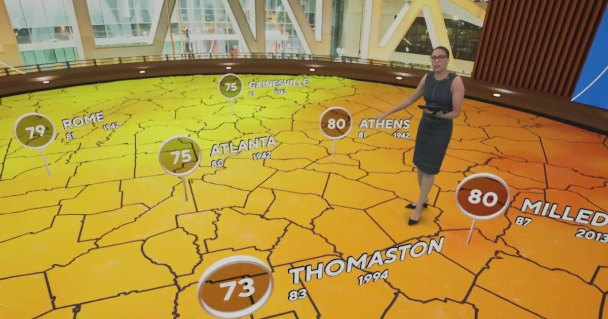 Near-record highs heating up Georgia - CBS Atlanta