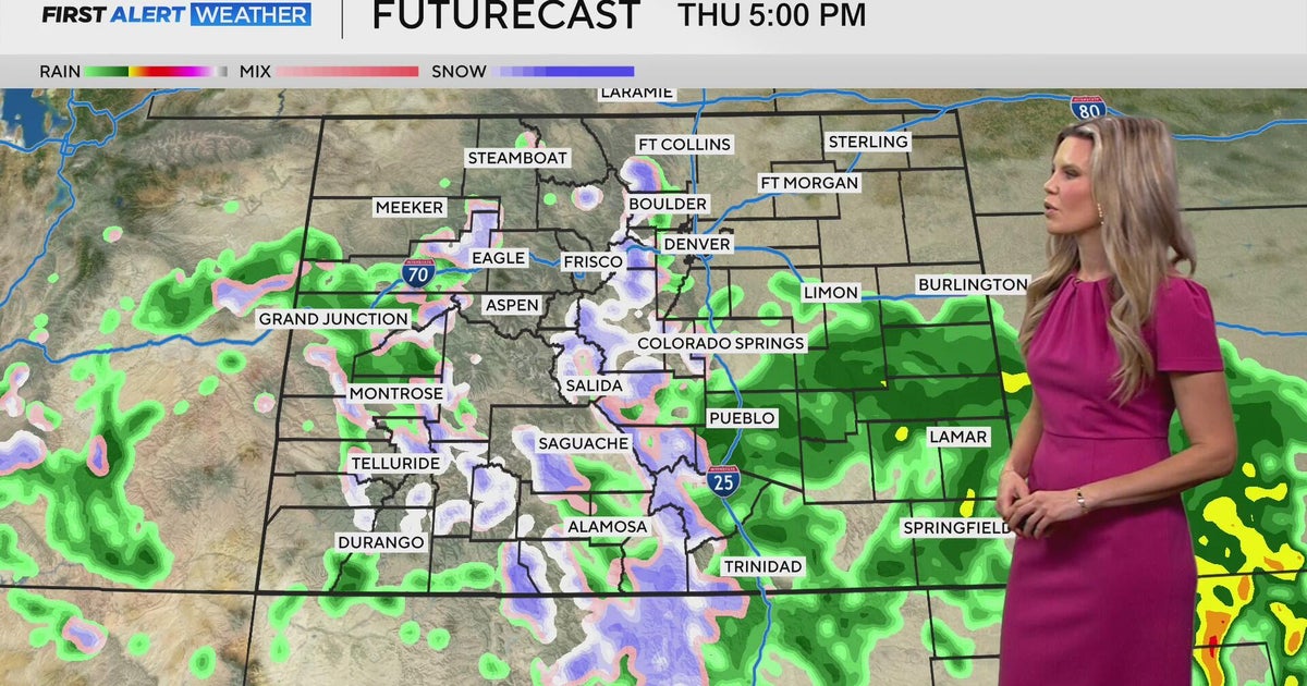 Chances for much needed moisture coming on Thursday to Denver - CBS ...