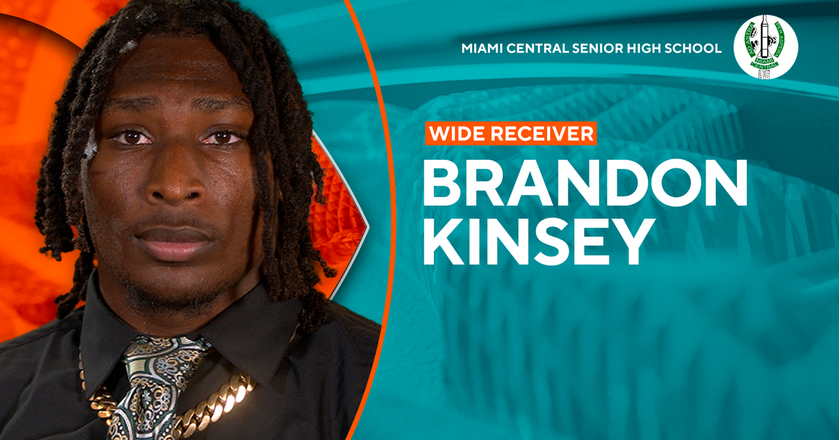Miami Central star wide receiver Brandon Kinsey is chasing history, hopes to take home Nat Moore Trophy