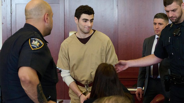 Luigi Mangione attends a pretrial hearing at New York State Supreme Court in New York, US, on Tuesday, Sept. 16, 2025. 