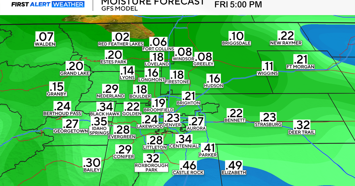 Storm system targets Colorado Thursday with rain on plains, snow in mountains