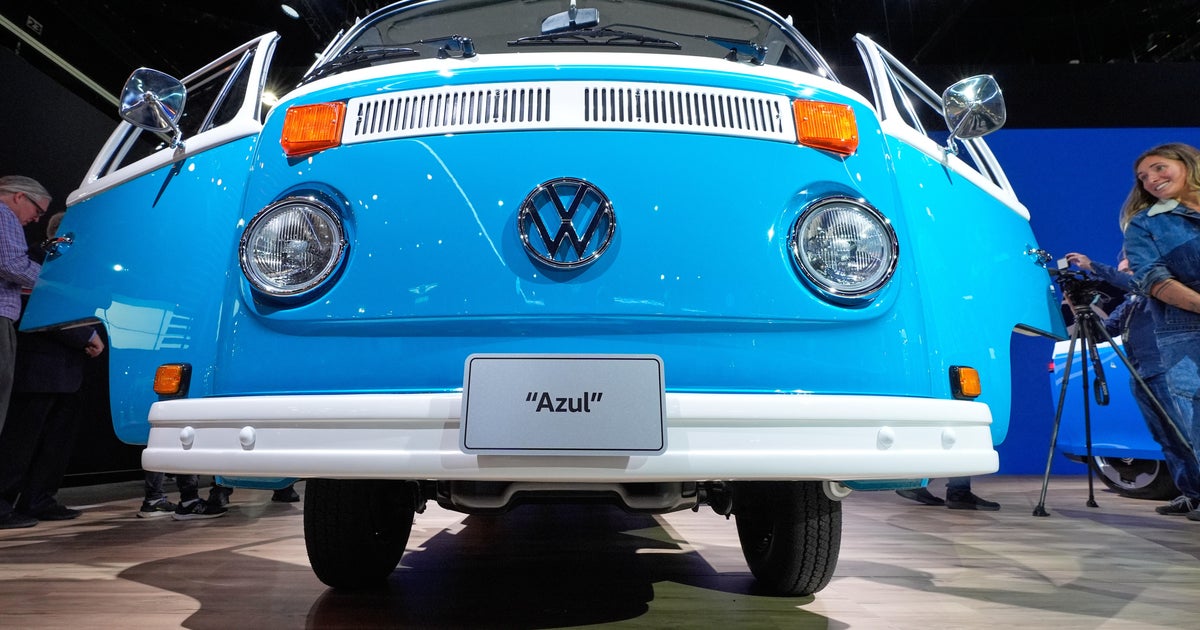 Restored VW "Magic bus" that survived California wildfire makes public debut