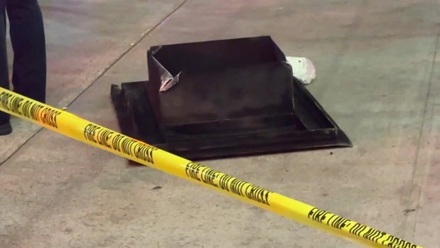 Air vent on sidewalk 