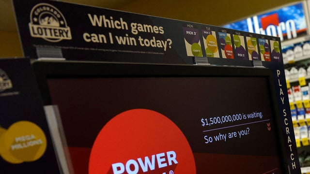 People buying Powerball lottery tickets in Estes Park, Colorado. 