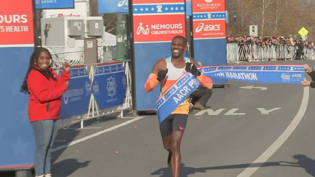 2025 Philadelphia men's marathon winner Melikhaya Frans 