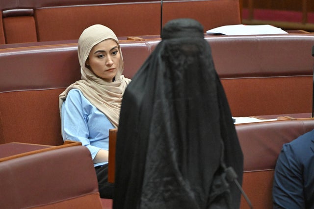 Australian Senator Pauline Hanson Banned from Parliament for 7 Days for Wearing Burqa to Demand They Be Banned