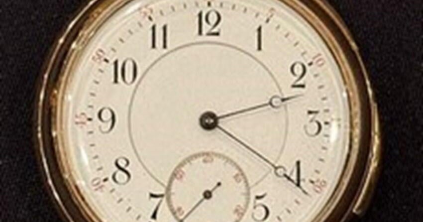 Gold watch owned by couple who died on the Titanic sells for $2.3 million