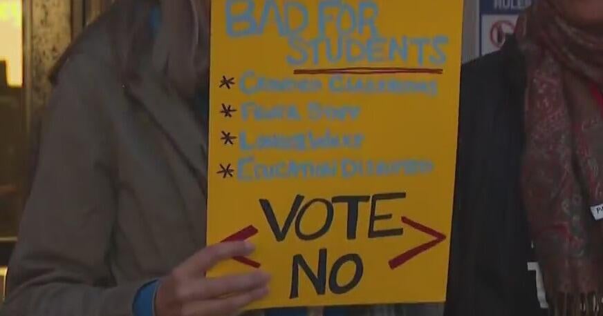 Parents at meeting urge school board to vote against closures - CBS ...