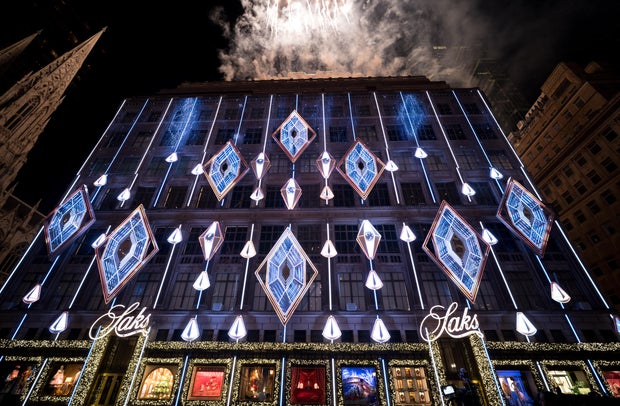 2025 Saks Fifth Avenue Holiday Light Show and Window Reveal