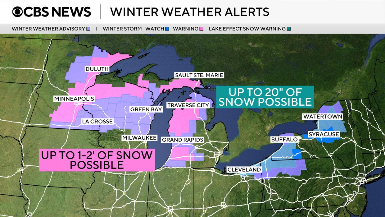 Maps show where storms threaten Thanksgiving travel across the U.S ...