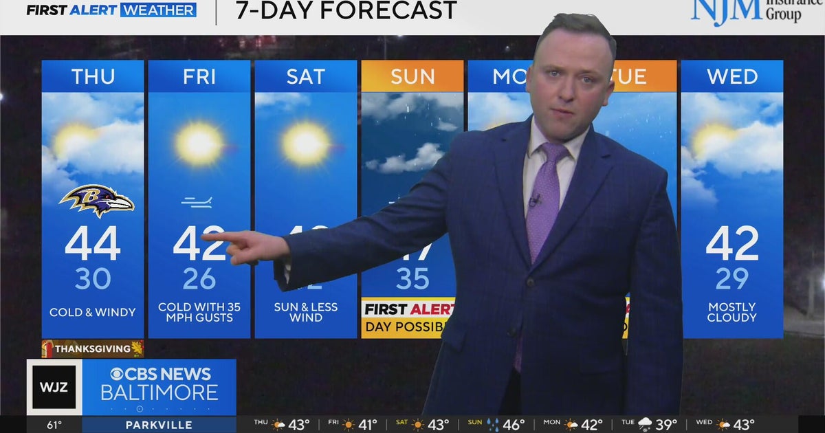 Temperatures plummet Wednesday night in Maryland