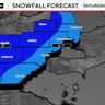 Map shows snow totals forecasted for Southeast Michigan 