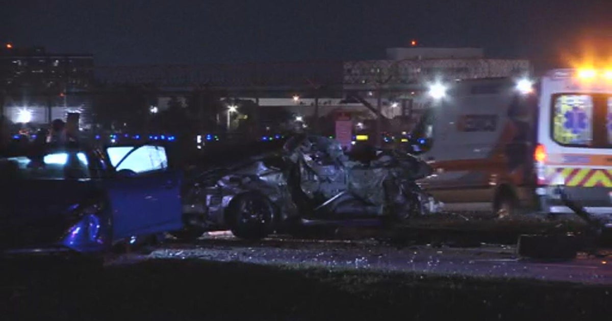 Person dead, 3 people hospitalized after multi-vehicle crash near Miami International Airport, deputies say