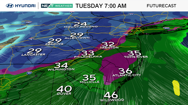 Tuesday morning radar forecast 
