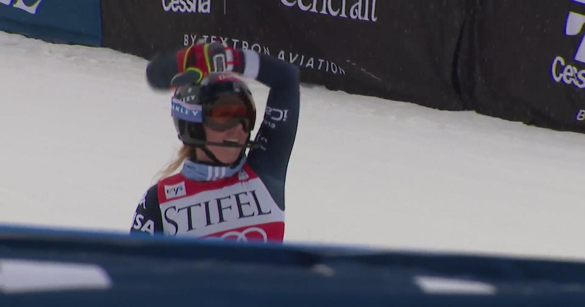 Colorado ski champion Mikaela Shiffrin wins first place at the 04th FIS Alpine Ski World Cup