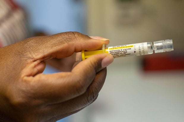 File photo: A dose of hepatitis B vaccine 