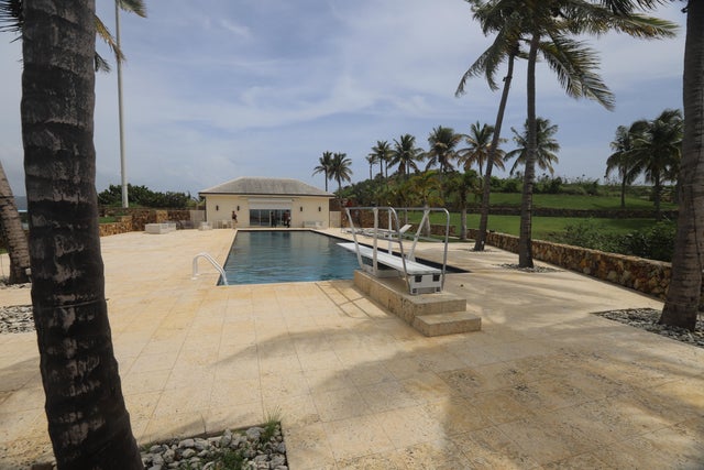 A pool on Jeffrey Epstein's private island. 
