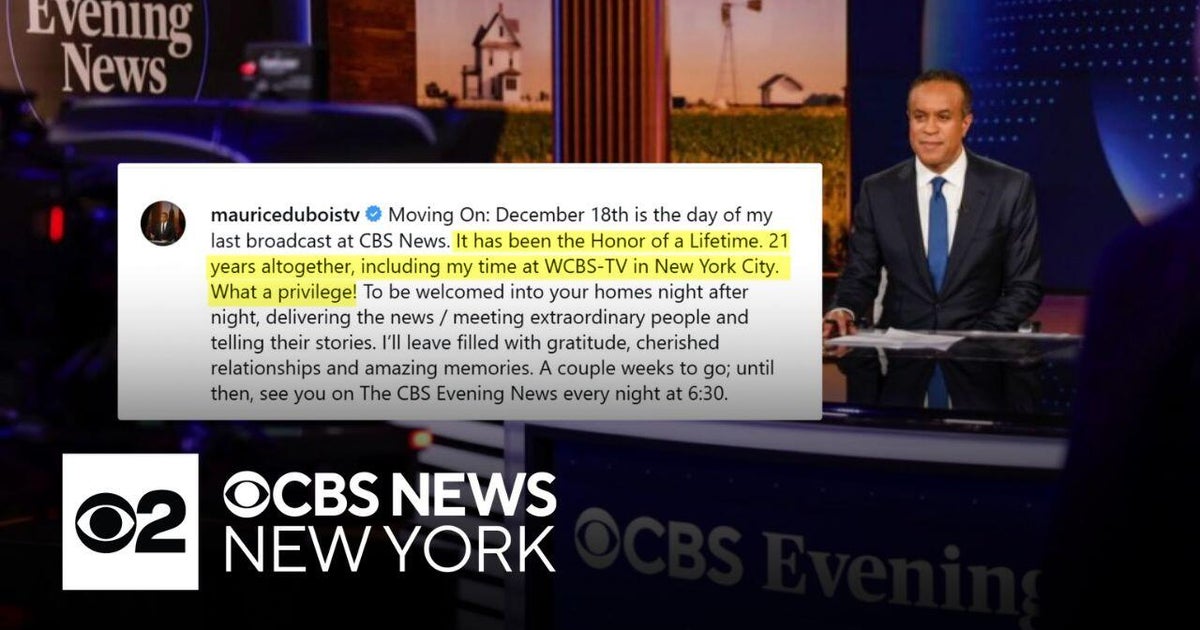 Maurice DuBois leaving CBS News - CBS New York