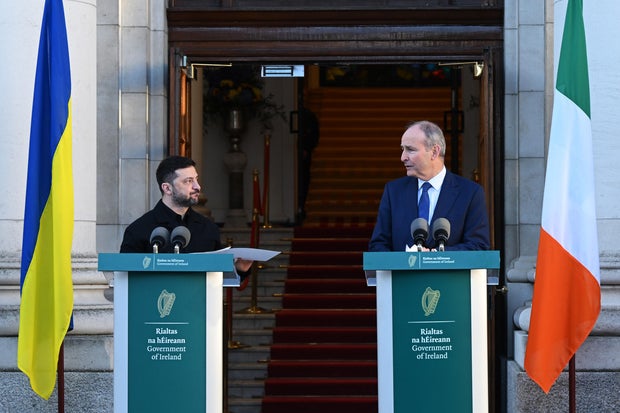 President Zelenskyy and First Lady of Ukraine Visit Ireland 