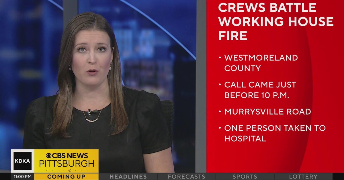 Crews battle house fire in Penn Township, Westmoreland County - CBS ...