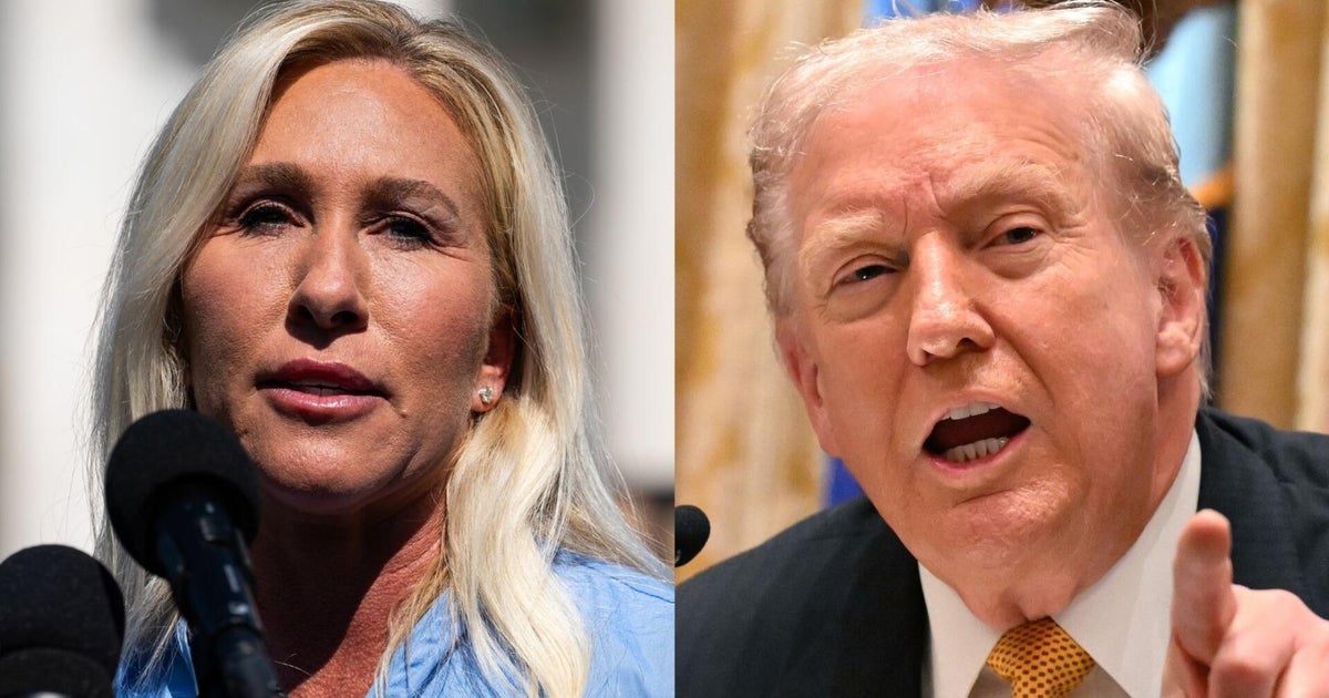 Trump reacts to Marjorie Taylor Greene's claims about Republicans in "60 Minutes" interview