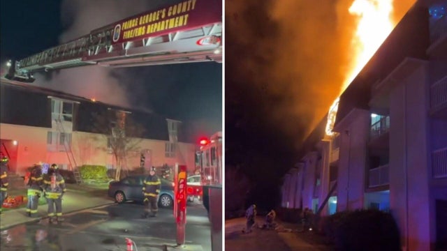 Laurel, Maryland Apartment Fire 