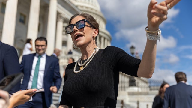 Rep. Nancy Mace speaks to reporters following votes on Capitol Hill on Sept. 11, 2025. 