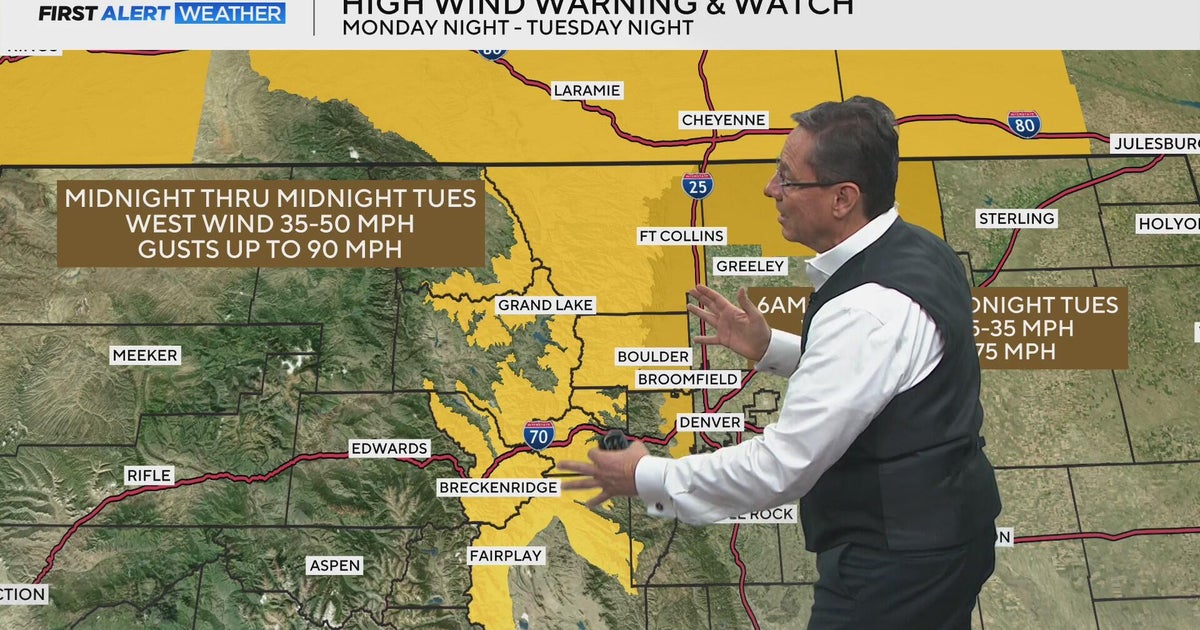Strong winds will blast the Front Range Foothills and Mountains - CBS ...