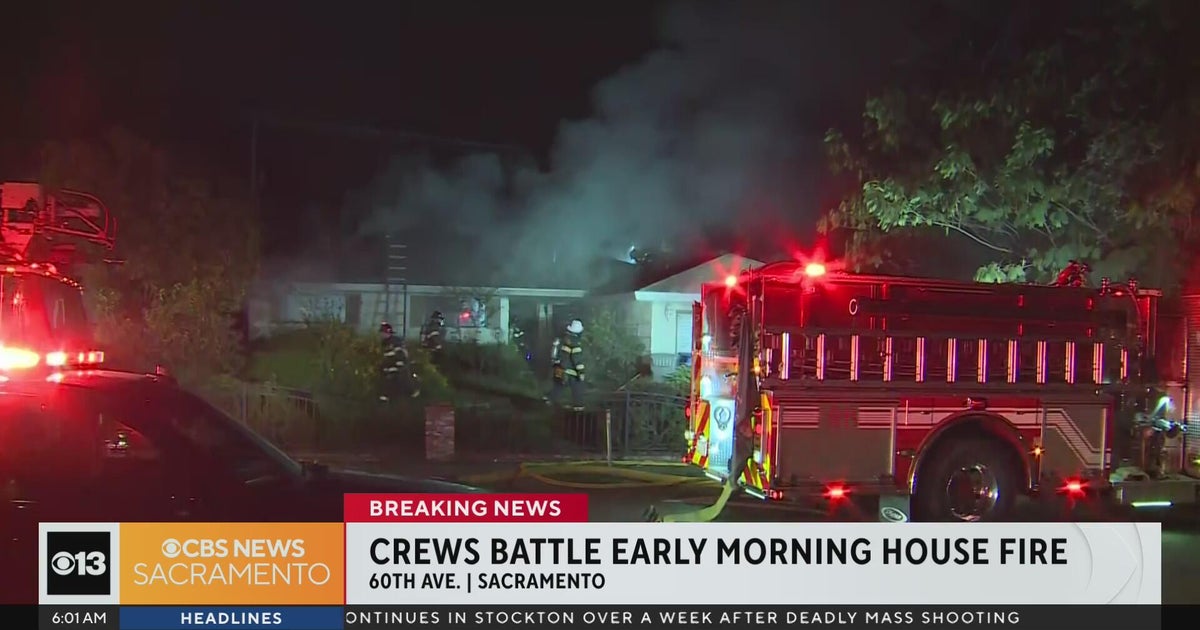 Crews battle early morning house fire on 60th Avenue in Sacramento ...