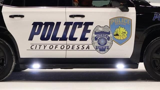 Generic police lights and crime scene tape 