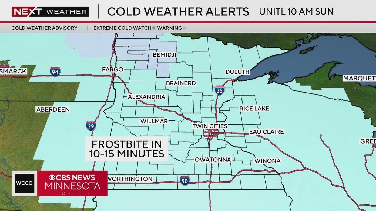 Dangerous cold all weekend in Twin Cities triggers NEXT Weather Alerts ...