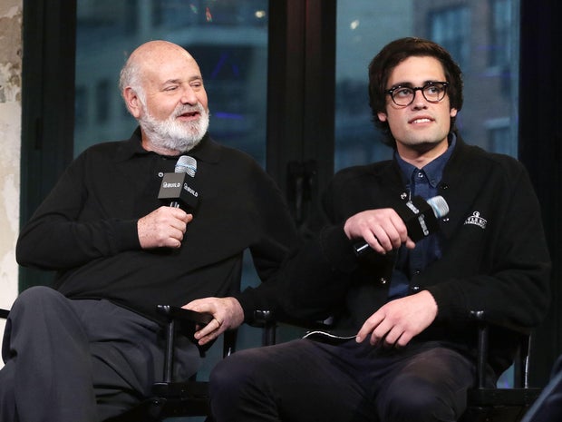 Rob Reiner and Nick Reiner attend the AOL Build Speaker Series, May 4, 2016, in New York City. 