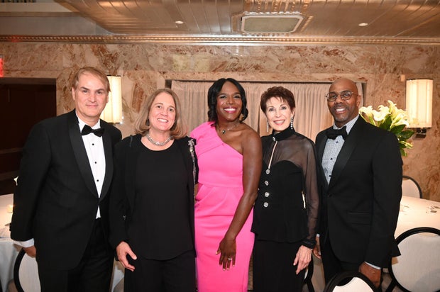 People pose for photos at the 2025 Pennsylvania Society Dinner