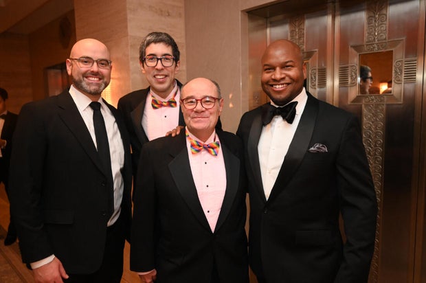 People pose for photos at the 2025 Pennsylvania Society Dinner