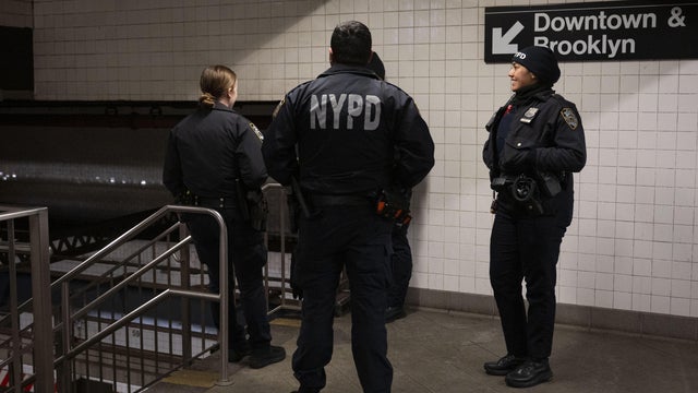 NYPD patrol the Subway in New York City 