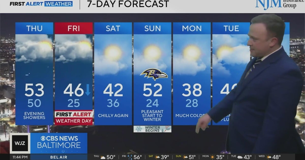 Storm system brings rain and wind to Maryland Thursday - CBS Baltimore