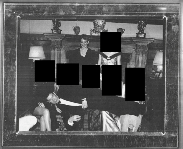 A photo appears to show former Prince Andrew with Ghislaine Maxwell. 