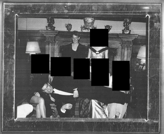 A photo appears to show former Prince Andrew with Ghislaine Maxwell. 