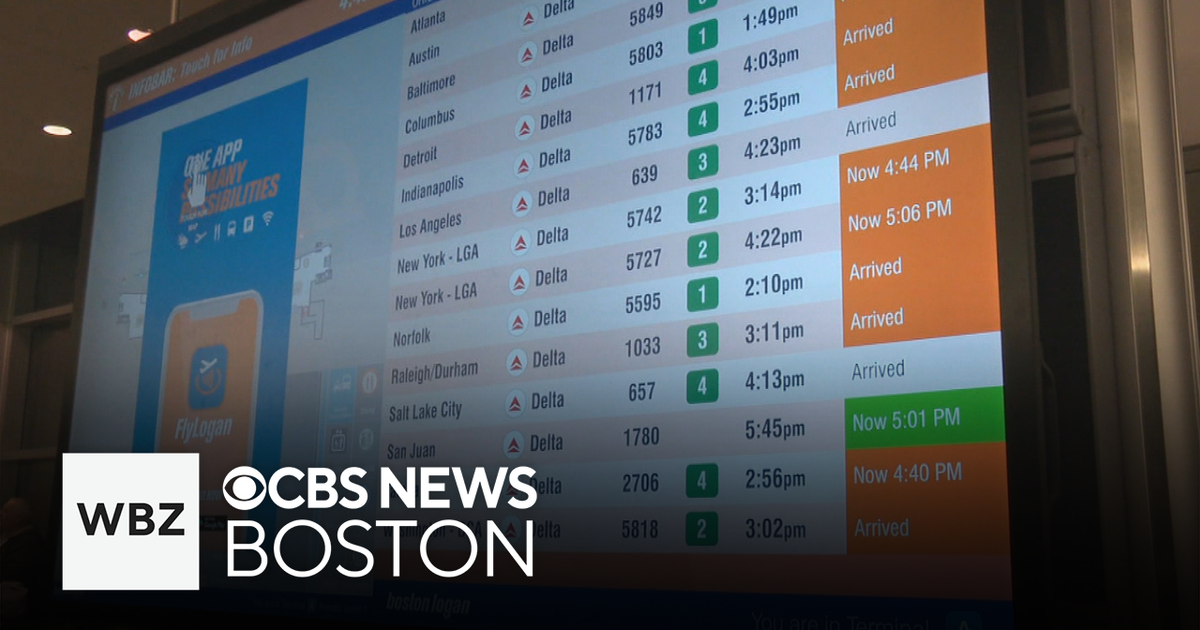 Wind and rain impacting holiday travel plans at Logan Airport