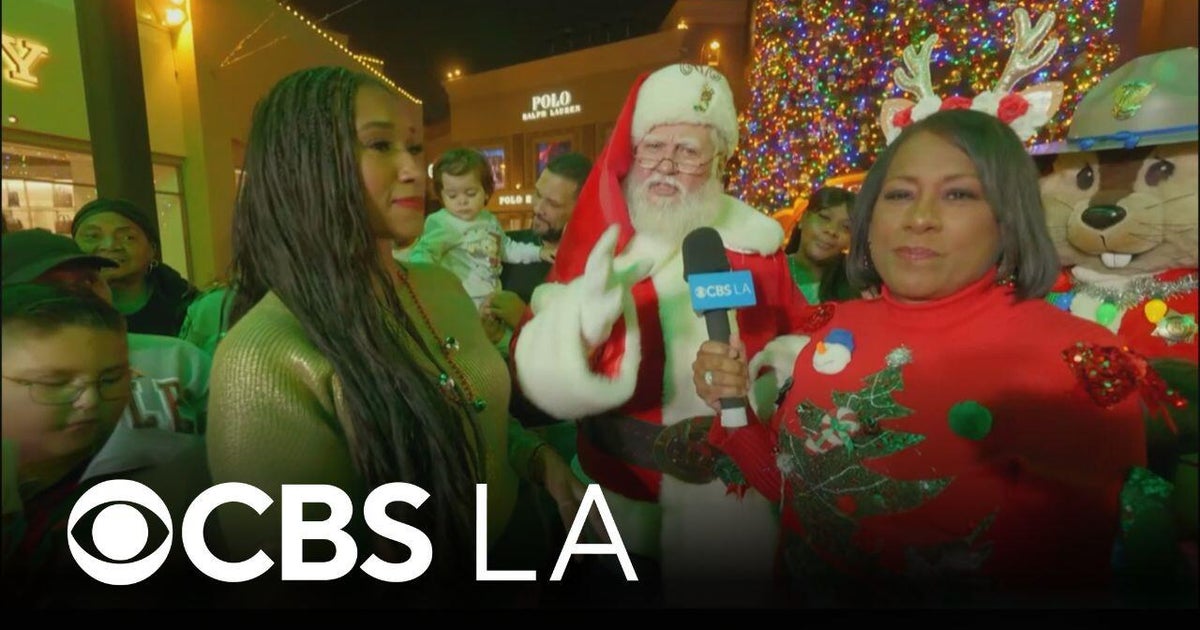 Santa joins the toy drive at Citadel Outlets | CHiPs For Kids - CBS Los ...