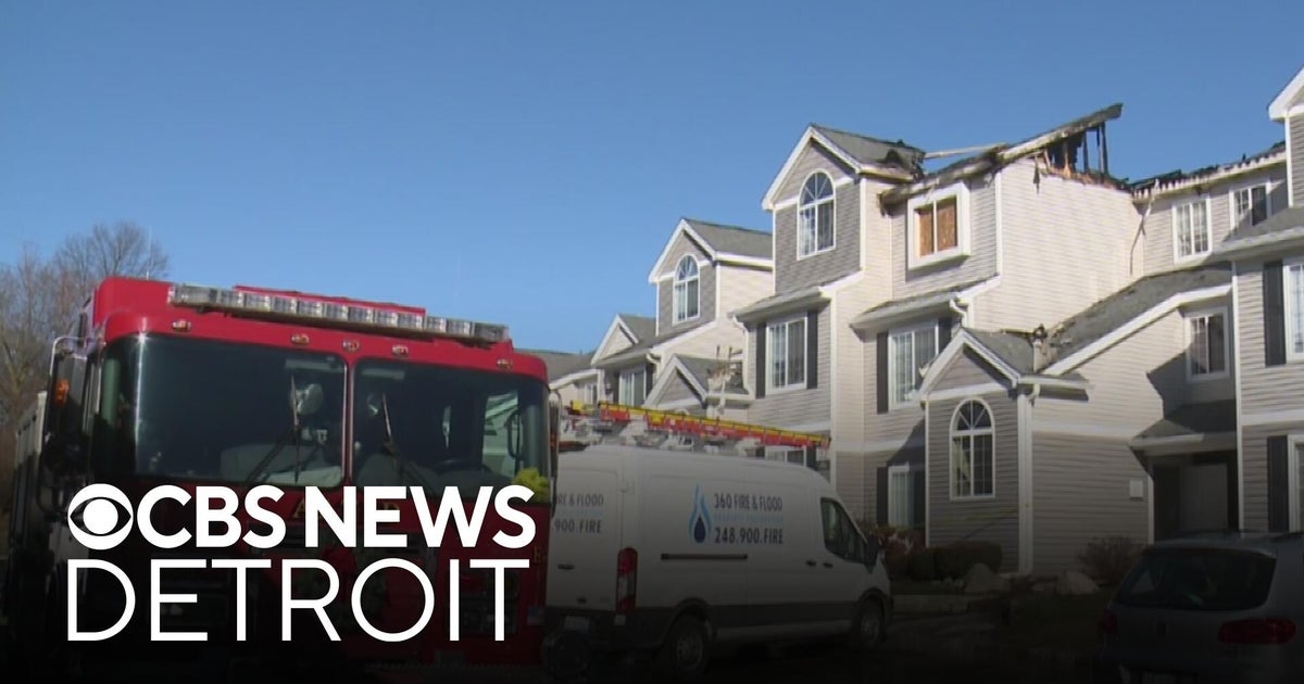 Apartment fire in Ann Arbor Township displaces dozens - CBS Detroit