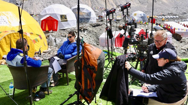 Filming at Everest Base Camp 